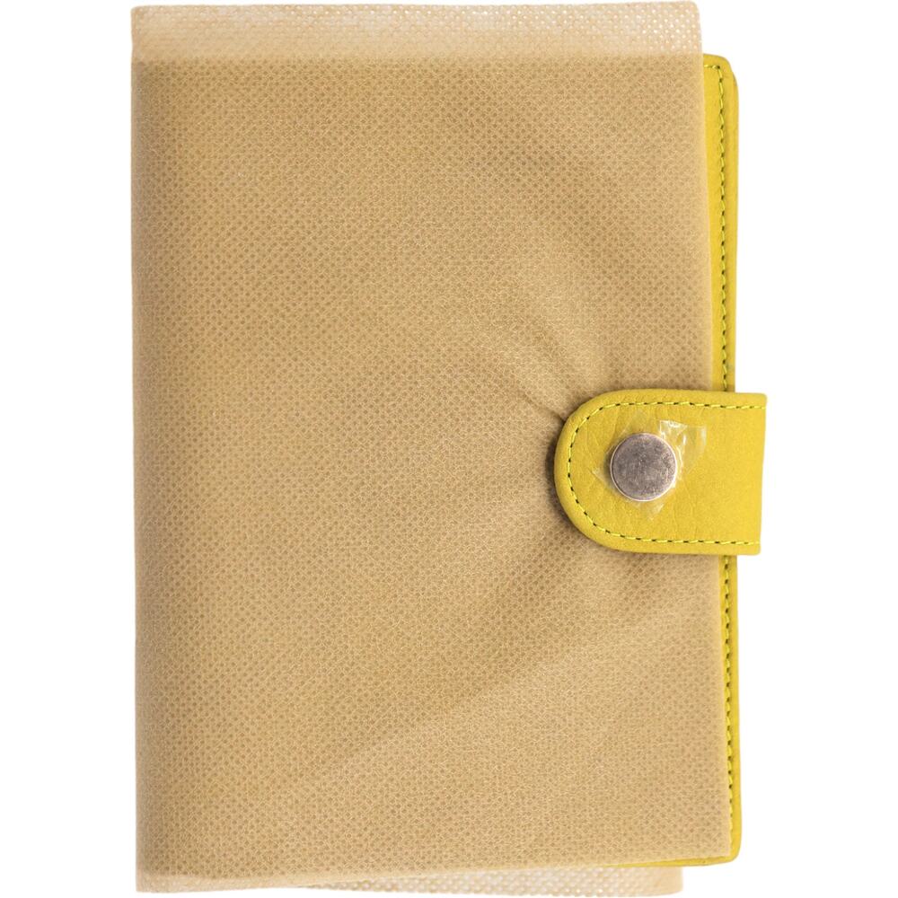 Borgasets Stay Gold Leather Passport Wallet